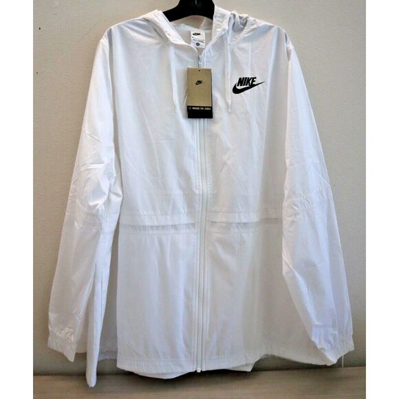 Nike DV7552-101 Women's Sz 3X White Essential Repel Full Zip Woven Jacket - Picture 1 of 8